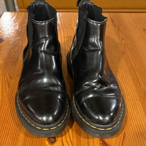 Dr. Martens Glossy Black Chelsea Boots - Picture 2 of 12
